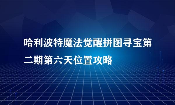 哈利波特魔法觉醒拼图寻宝第二期第六天位置攻略