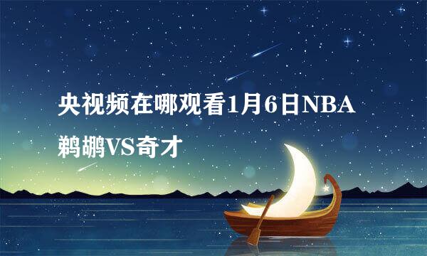 央视频在哪观看1月6日NBA鹈鹕VS奇才