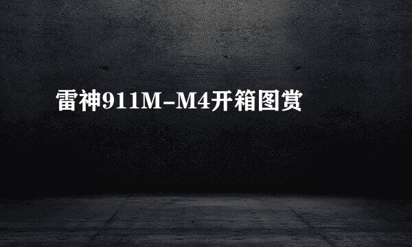 雷神911M-M4开箱图赏