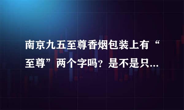 南京九五至尊香烟包装上有“至尊”两个字吗？是不是只有“九五”两个字，没有“至尊”两个字